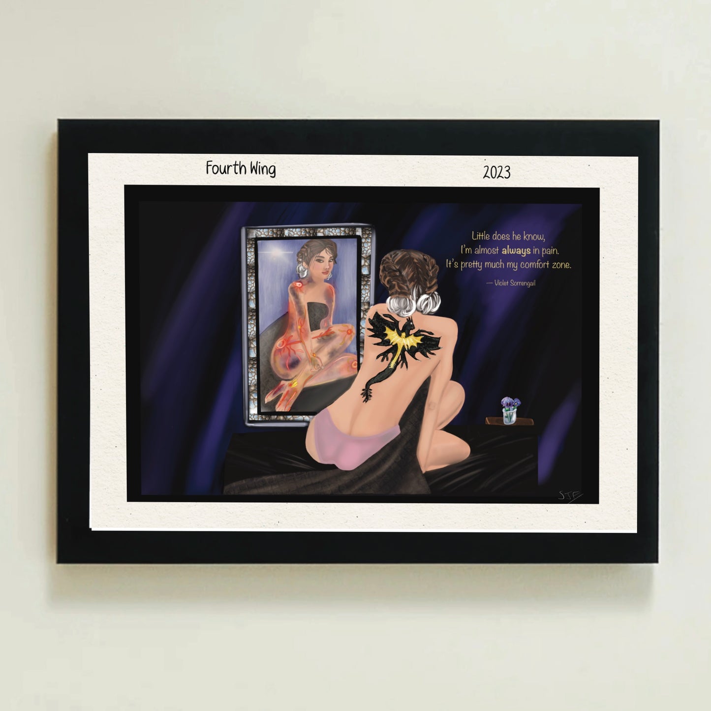 Fourth Wing - A4 art print