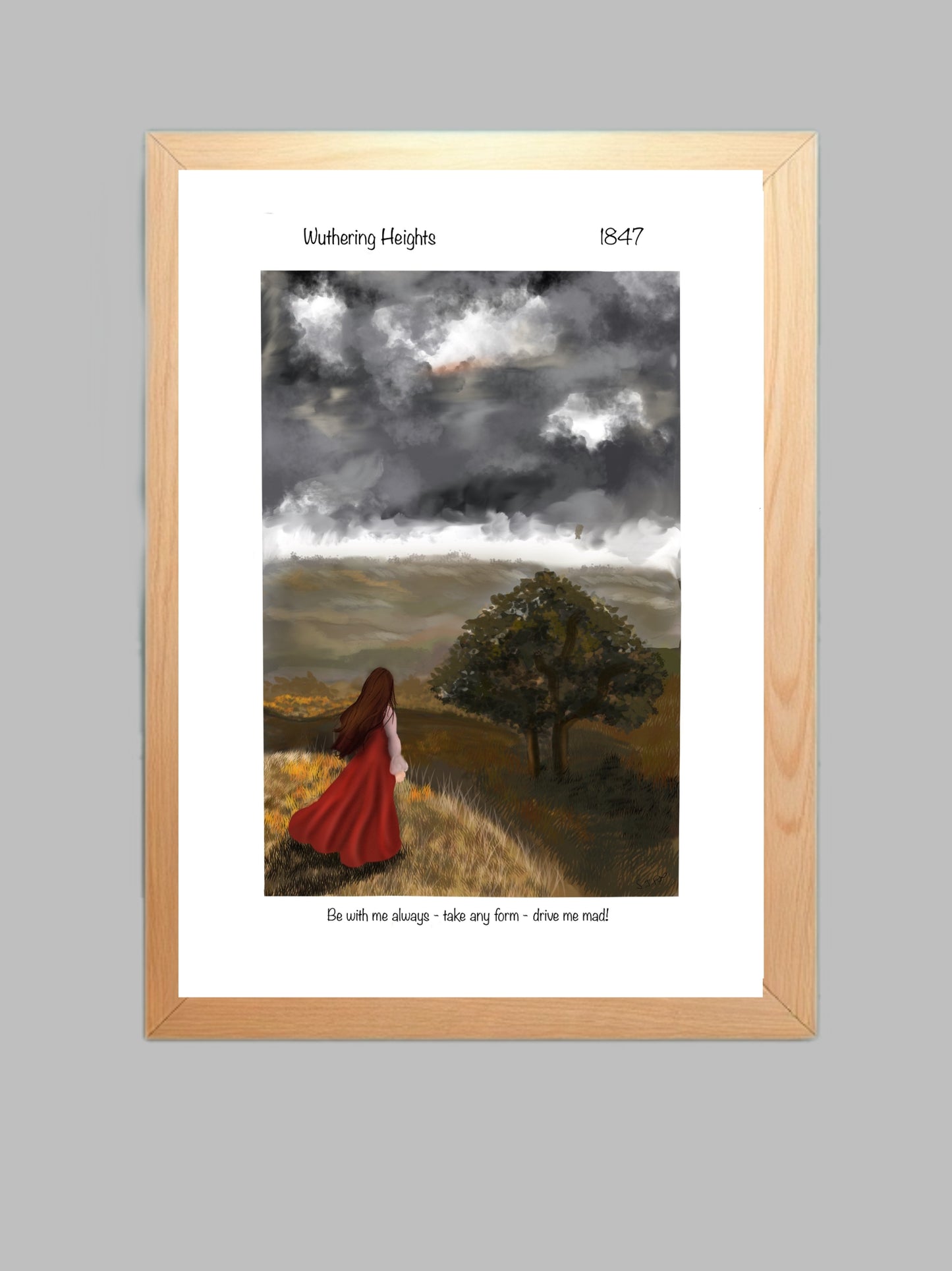 Wuthering Heights A4 art print