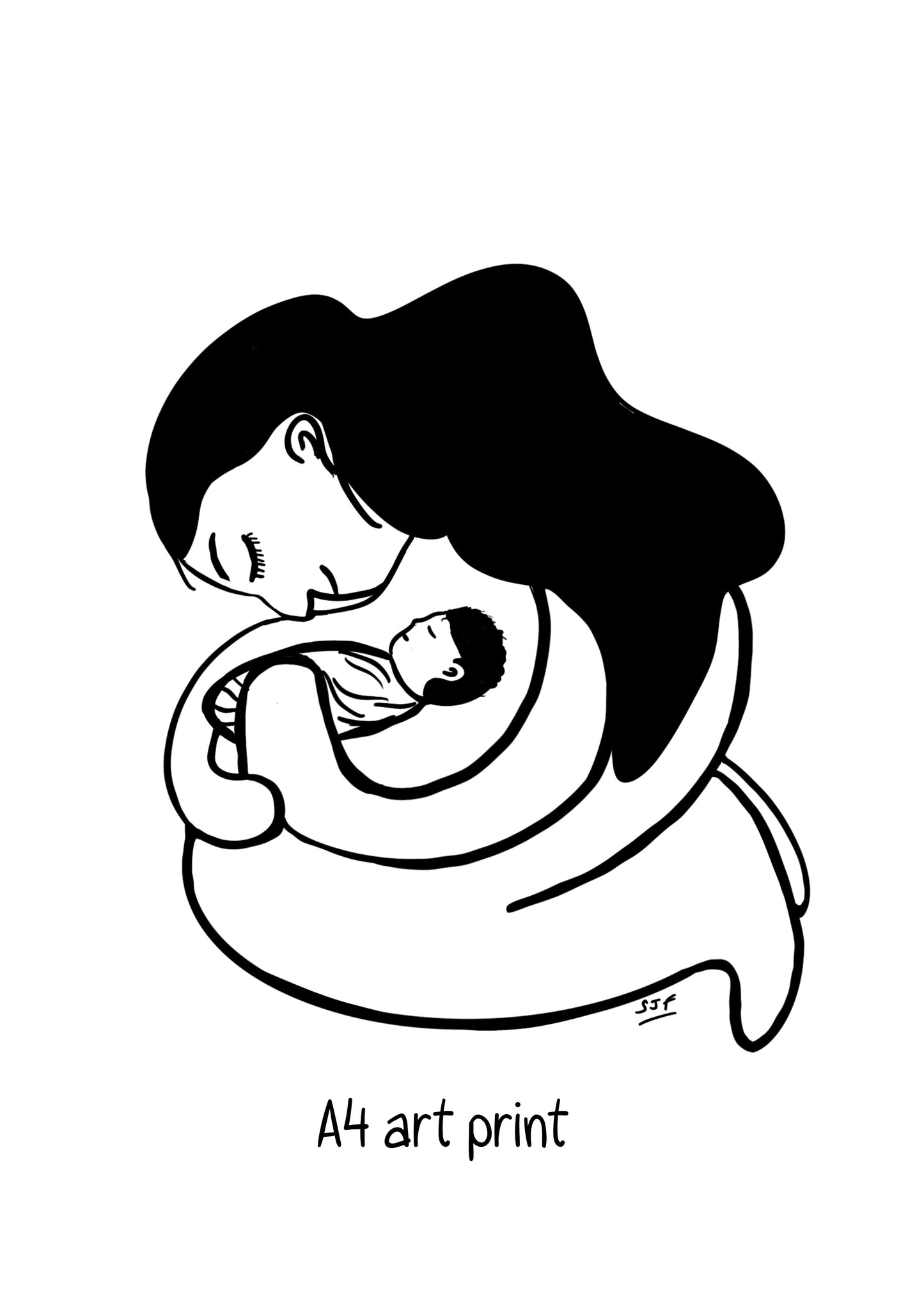 Always - original illustration A4 Art Print