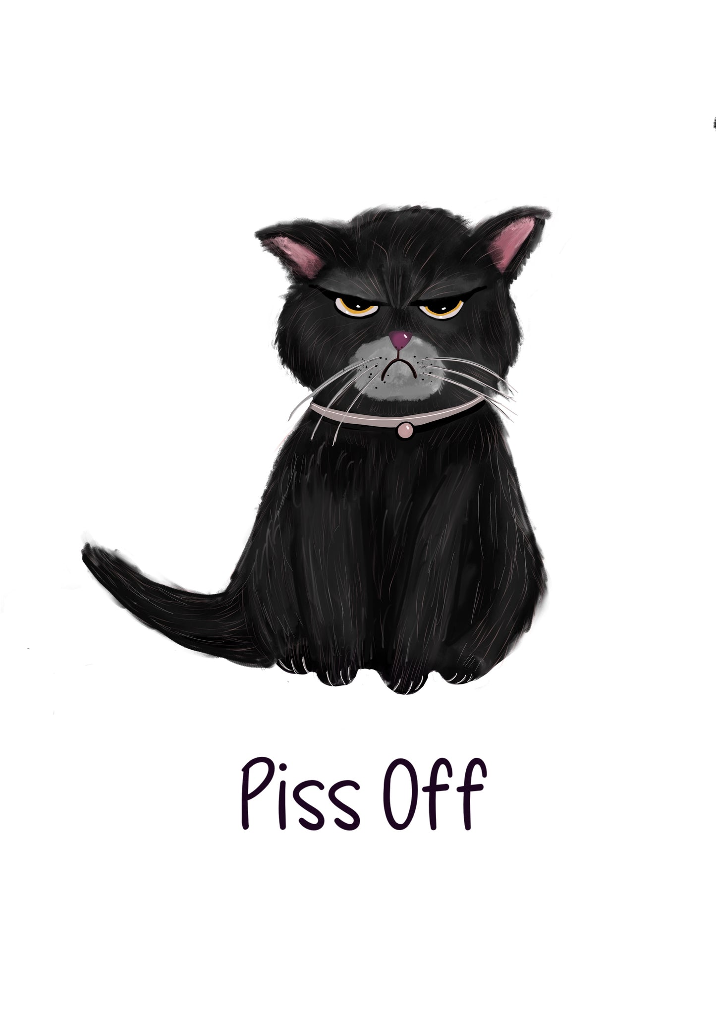 Grumpy Cat - Original illustration A4 print