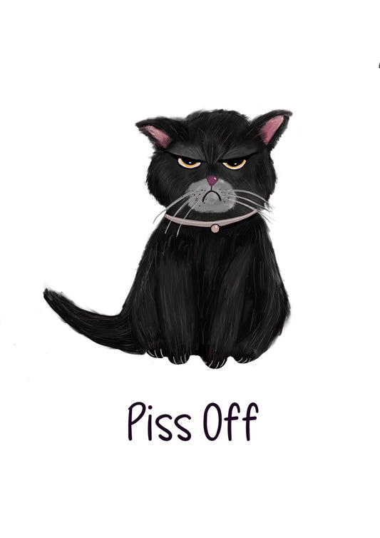Grumpy Cat - Original illustration A4 print