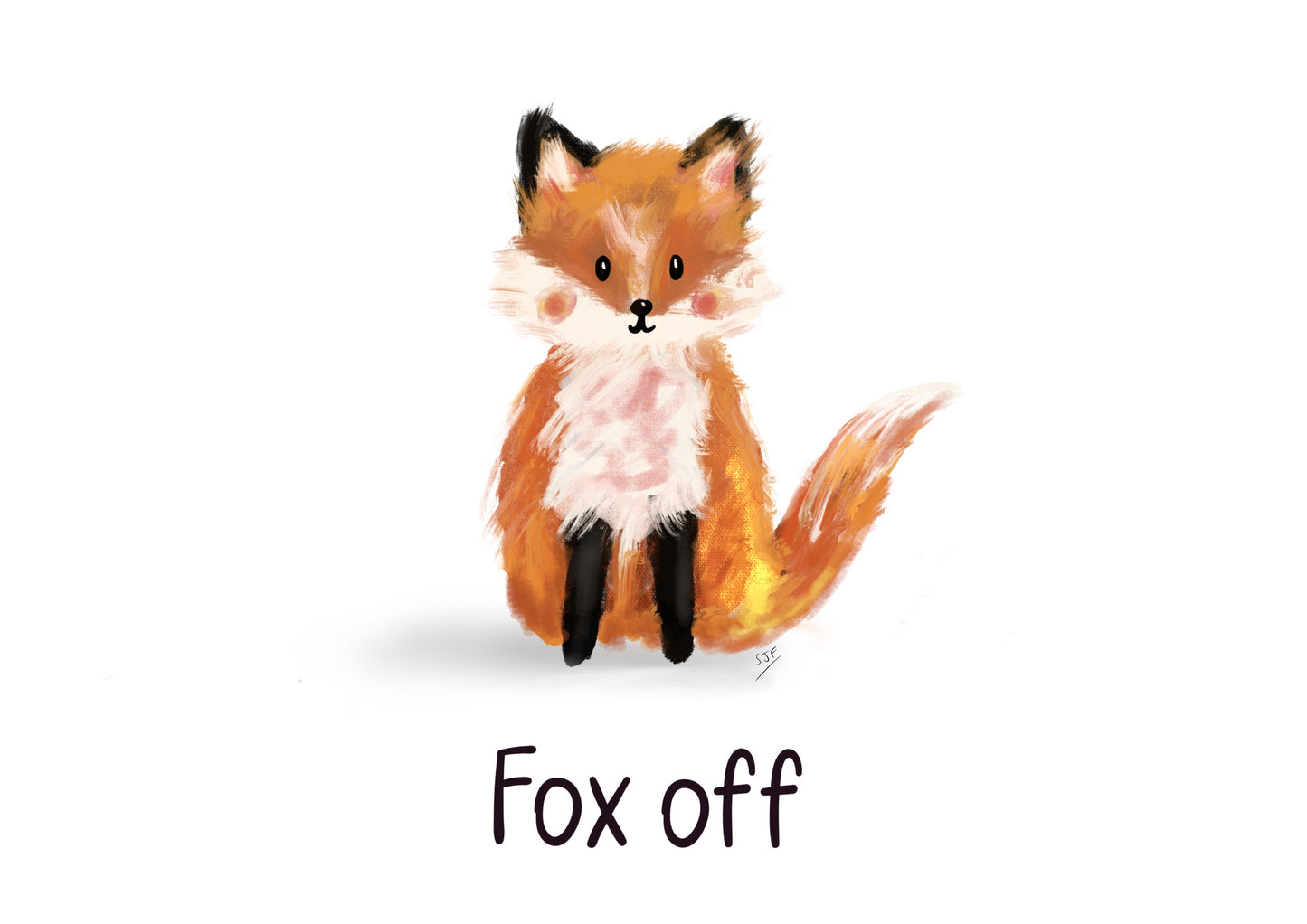 Cheeky Fox - Original illustration - A4 Art Print