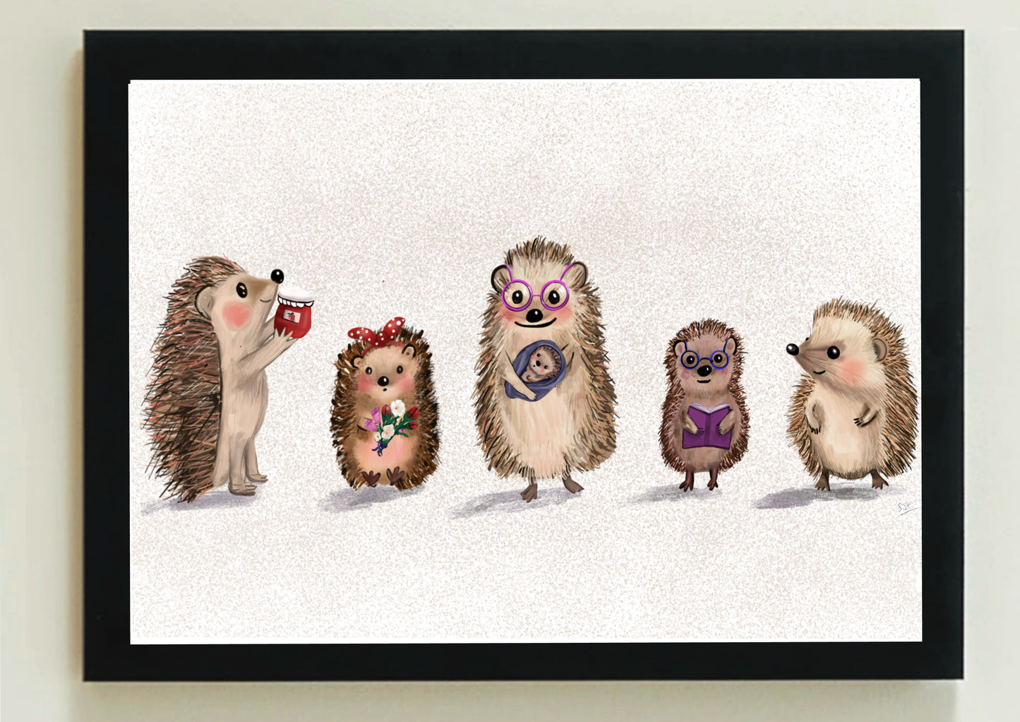 Hedgehog (5) A4 Art Print