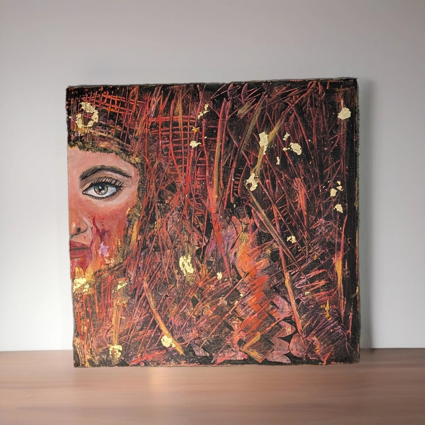 Divine Feminine Rage - acrylic on canvas