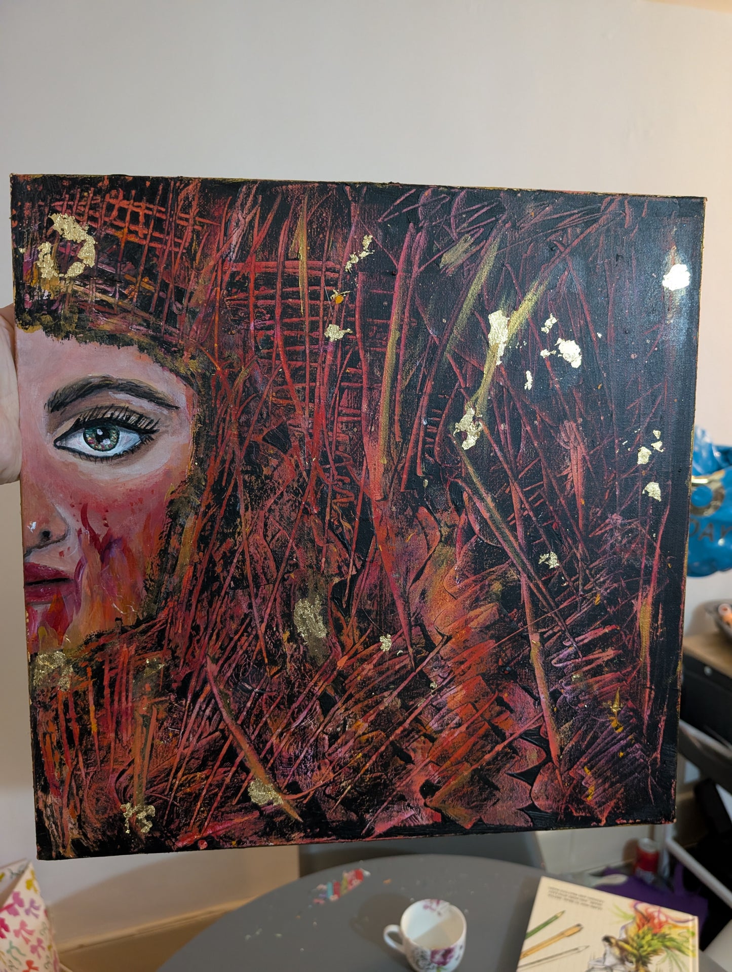 Divine Feminine Rage - acrylic on canvas