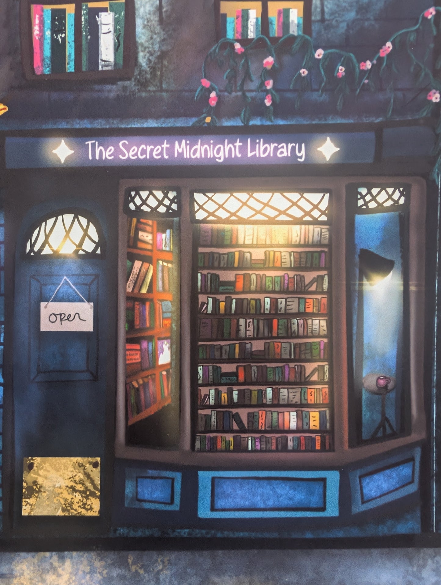 The Secret Midnight Library - original art print (A4)